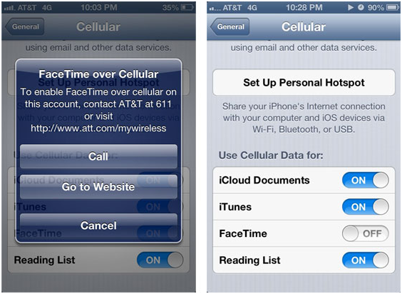 FaceTime Over Wireless FaceTime Over Wireless